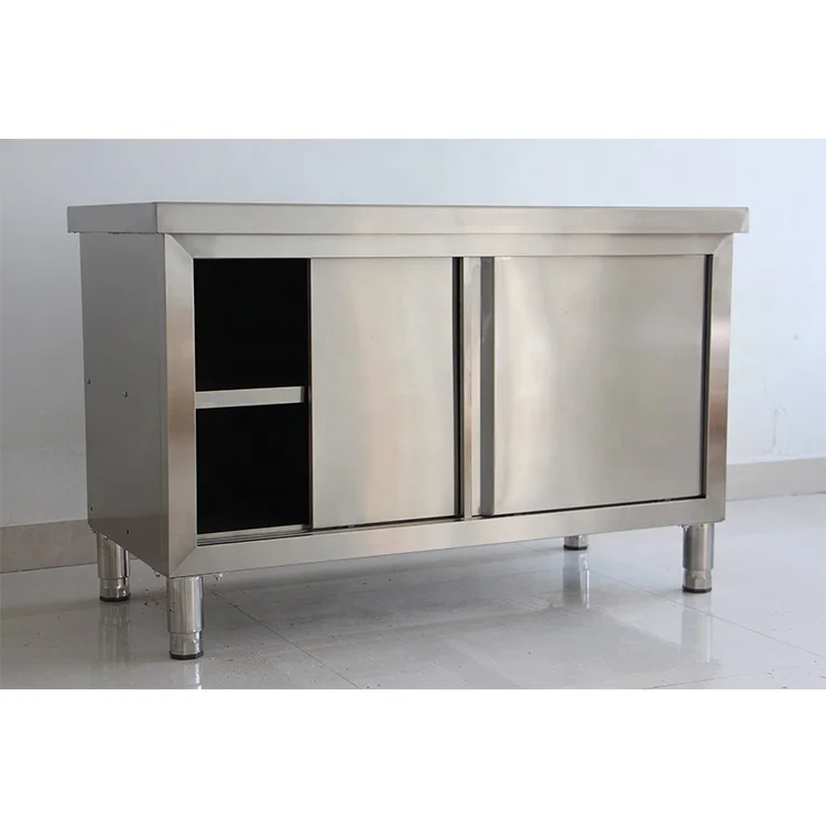 

Double layer custom size commercial kitchen equipment stainless steel table