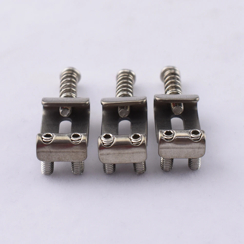 1 Set  (6/7 Pieces) High Quality Titanium Alloy (TC4) Electric Guitar Vintage Bridge Saddle - Made in Japan