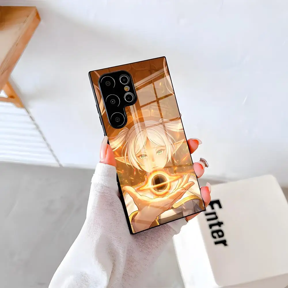 Anime F-Frieren Phone Case For Samsung A57 A37 A33 5G A54 A36 A35 A56 A52 A17 Shockproof Glass Cover
