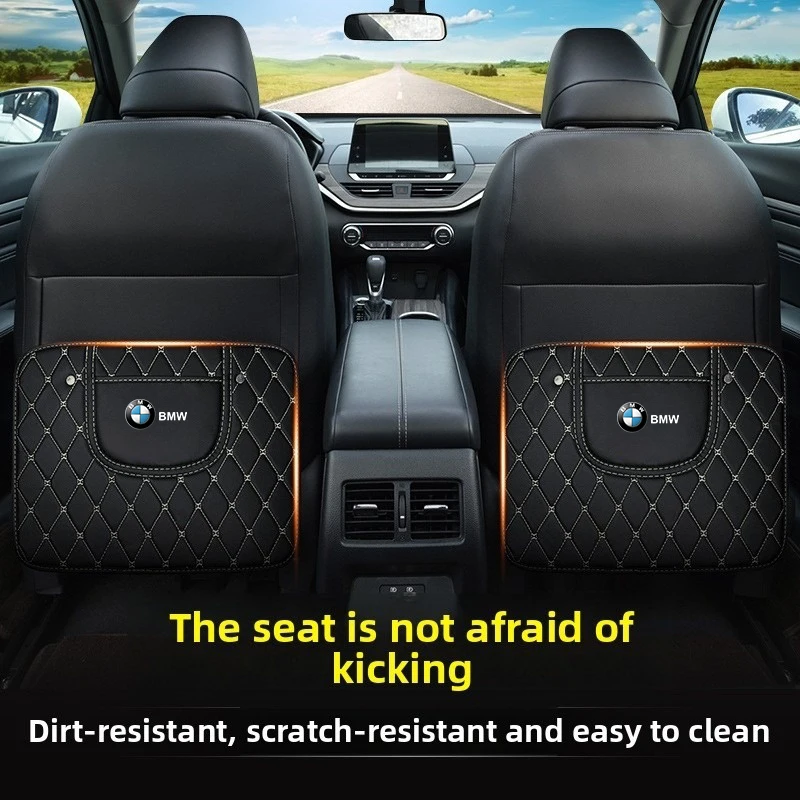 

Автомобильные противоударные коврики, защитный чехол для спинки сиденья для BMW E46 E39 E90 E60 E36 F30 F10 E34 E30 F20 E92 M3 M4 M5 X5 X6 Аксессуары