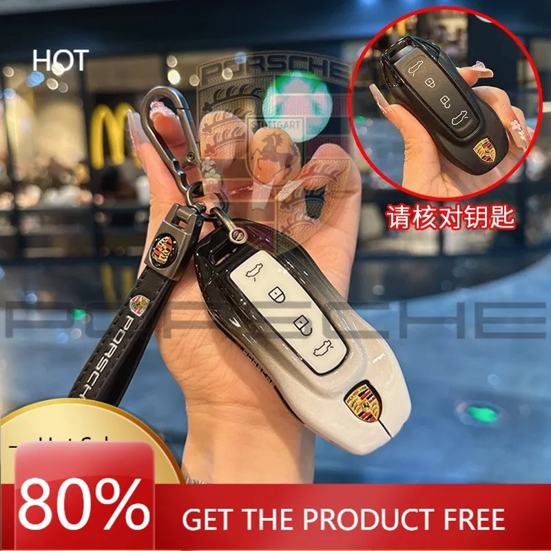 

Porsche Car Sticker Car Remote Key Case Cover Protector Shell Holder for Porsche EV 2025 for Taycan 2022 for Macan Ev 2024 Keyc