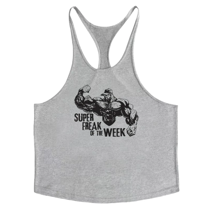 العضلات الرجال كمال الاجسام أكمام تانك الأعلى الرجال القطن Y-الظهر سترة دفعة اللياقة البدنية الصالة الرياضية التدريب تجريب أكتيفيوير