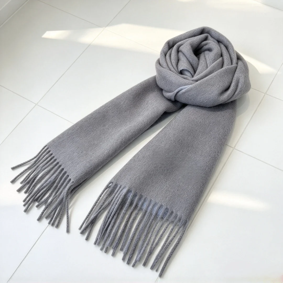 Luxury Brand Unisex Fashion Scarf Shawl Neck Warmer Soft Scarf Handmade Premium Ideal for Gifting Minimalist Versatile 35*190cm - view 3