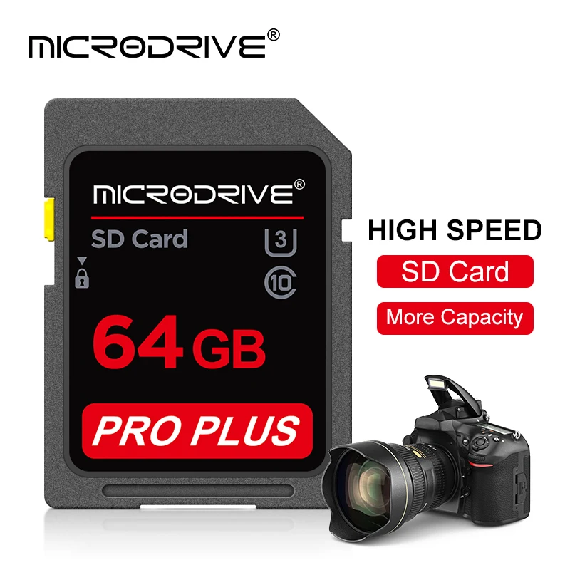 Standardowa karta SD 64 GB 128 GB 256 GB SDHC/XC 16 GB 32 GB Normalna pełnowymiarowa karta pamięci Flash SD o dużej szybkości do aparatu fotograficznego