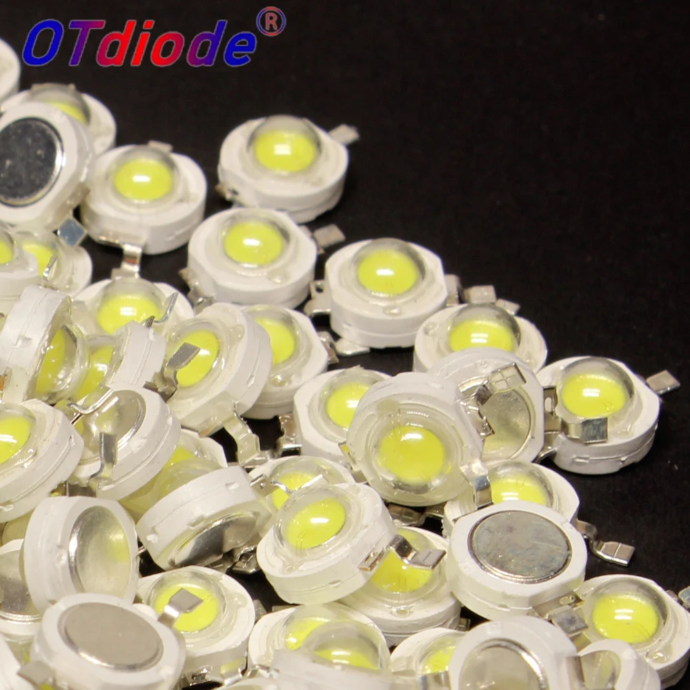 

100Pcs LED COB Lamp Chip 1W 3W LED Beads Bulb Diode SMD Red Green Blue RGB 440 660nm For DIY LED Floodlight Spotlight Downlight