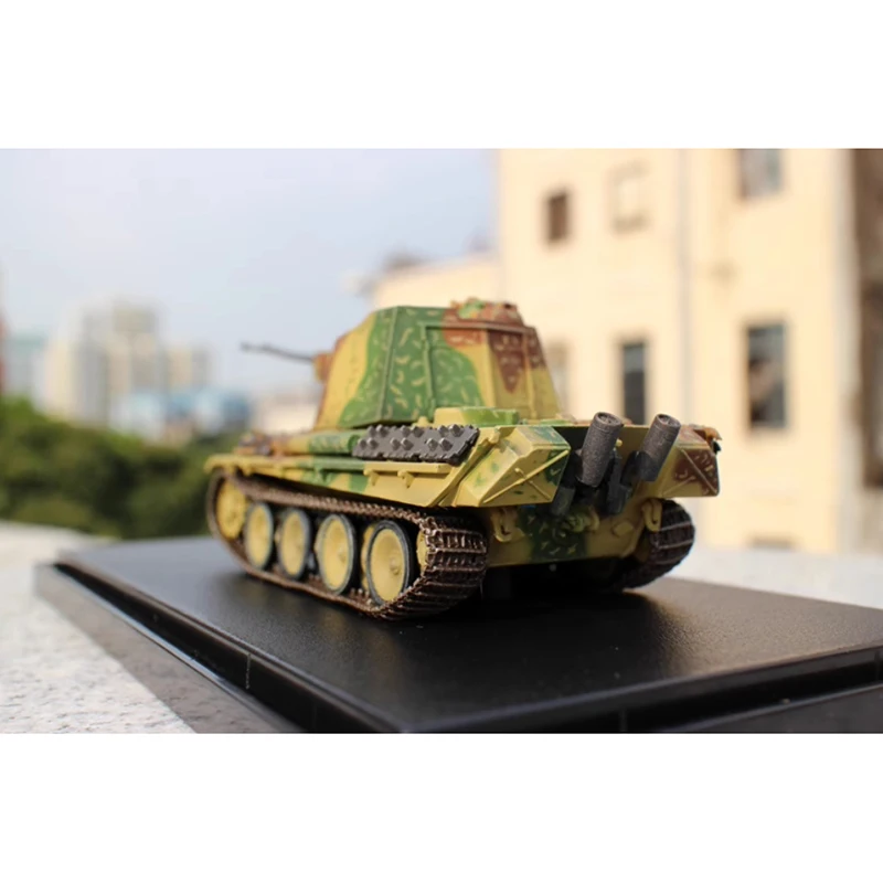 Dragon Diecast 1:72 Leopard Tank Western Front 1945 Plastic Simulation Tank Model Collection Decoration Gift Toys Static Display