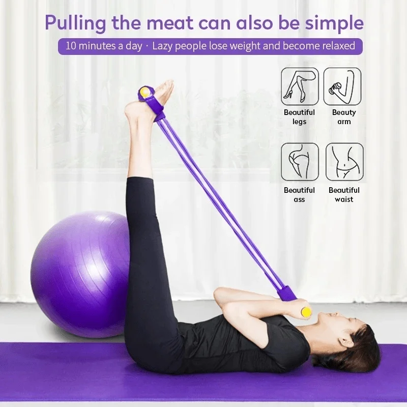 Widerstandsband-Set für das Heim-Fitnessstudio, Bauchübungsgeräte, Rudergerät-Zubehör, verbessert die Kraft und die Flexibilität! – Detail 5
