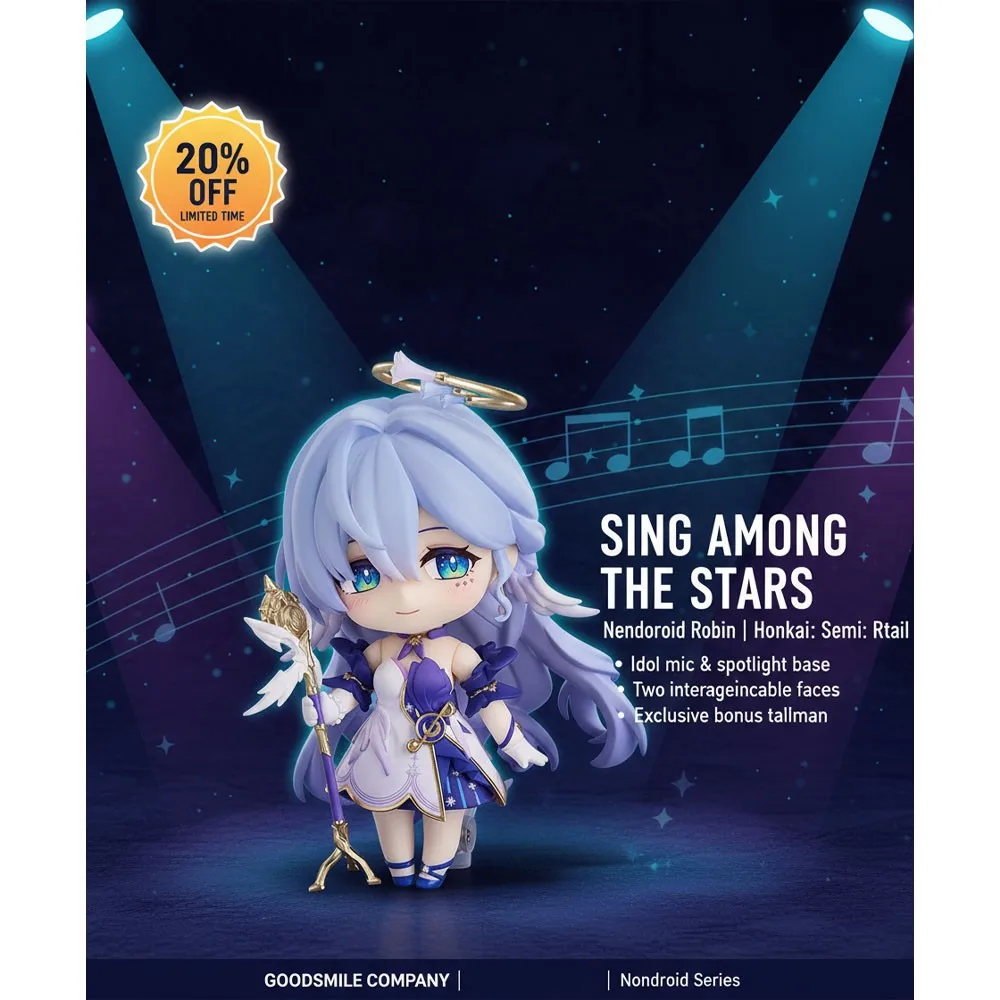 

GSC Nendoroid Robin Honkai: Star Rail Bonus Acrylic Art Plate Online Shop Exclusive Anime Collectible 2025