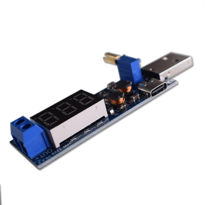 Boost Buck Converter TYPE-C micro USB Step UP / Down Power Supply Module DC-DC 5V to 3.3V / 12V Adjustable Out DC 1.2V-24V