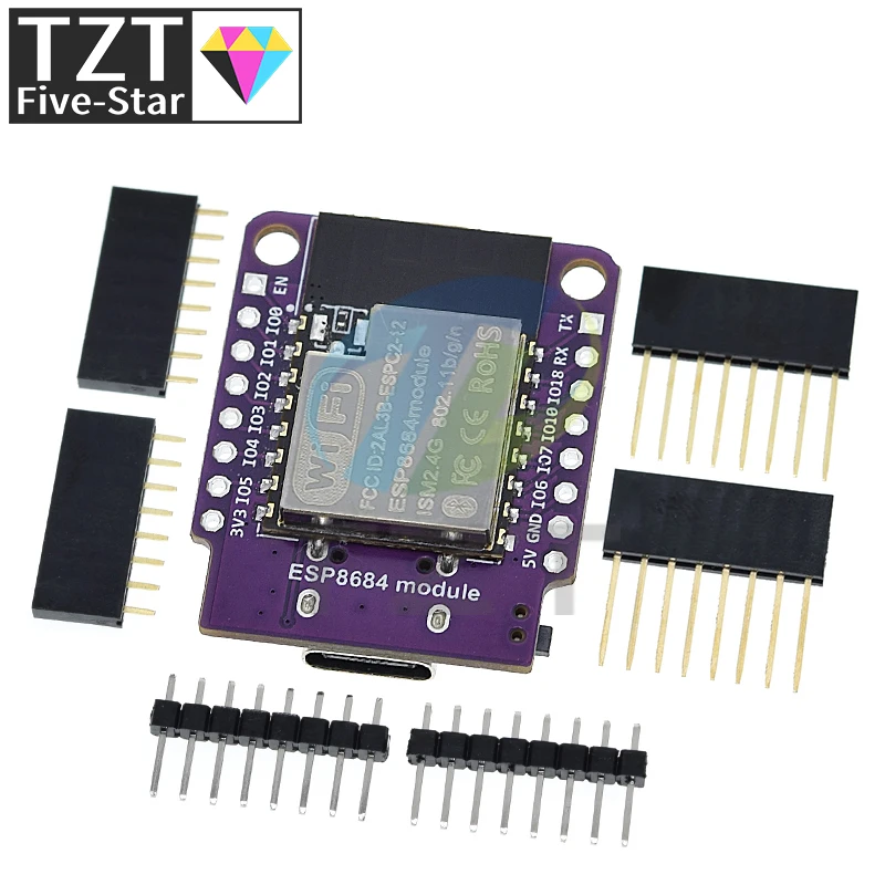 Wemos D1 Mini ESP8266 ESP32 ESP32-C2 DevKit Serial WIFI + Bluetooth CH340G ESP8684 Módulo de placa de desarrollo para Arduino