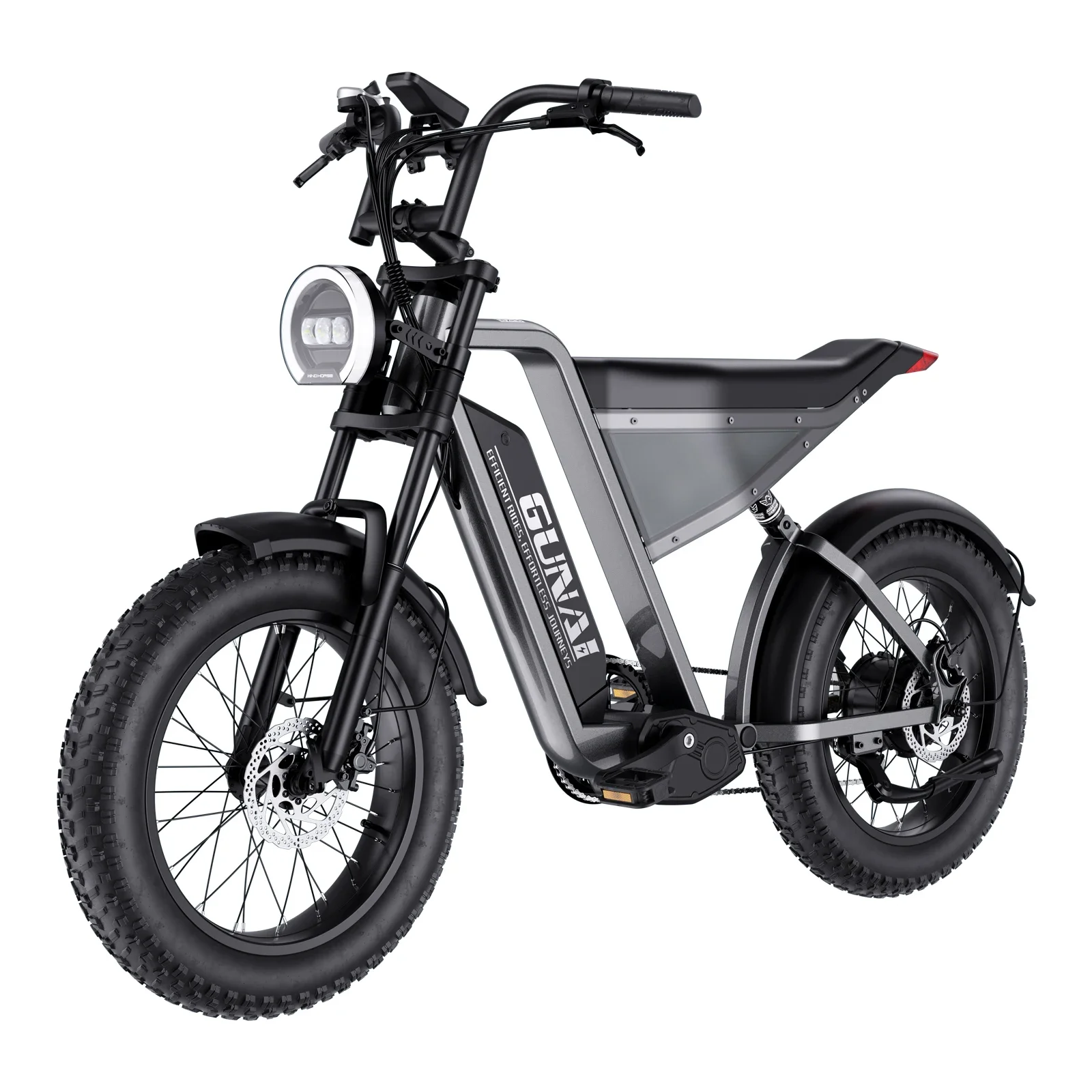 AliExpress GUNAI-Y Adult Electric Bike 1000W ebike 48V18Ah Battery Men's E-Mountain Bike 20 Inch Fat Tire Men's Electric-bicycle