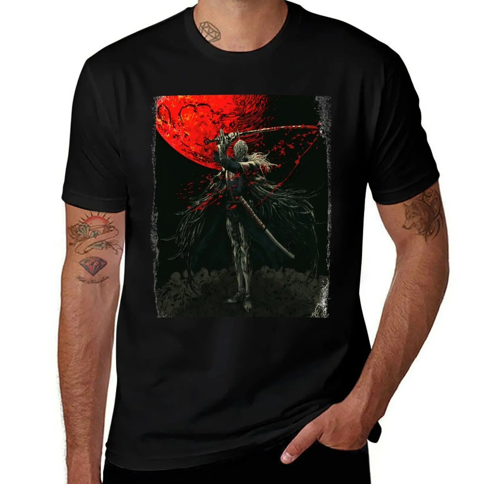 

Bloody crow of Cainhurst T-Shirt t shirt man cotton cotton t shirt pack T-Shirt