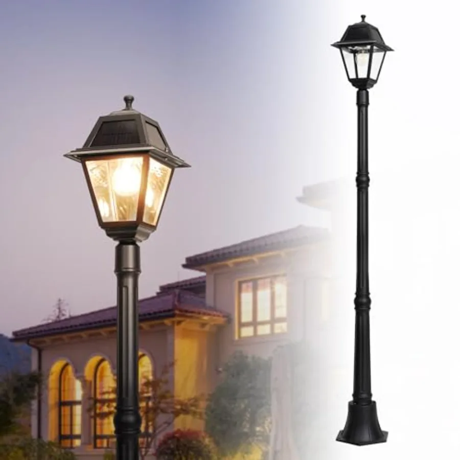 

Светодиодный солнечный светильник для столбов, от заката до рассвета, винтажный, для сада, газона, дорожек, подъездных путей, 200 люмен, 2700K