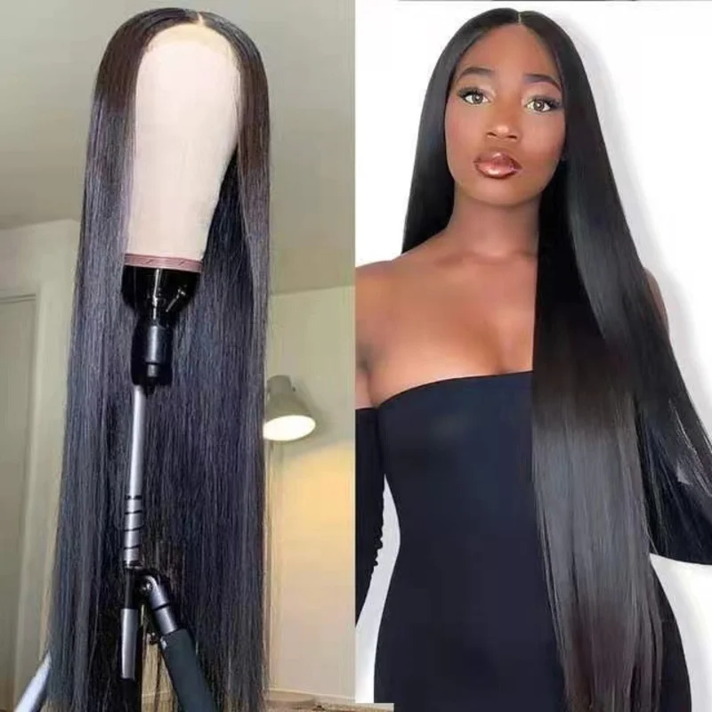 150cm new for women, long straight hair, high-temperature fiber synthetic wig cap
