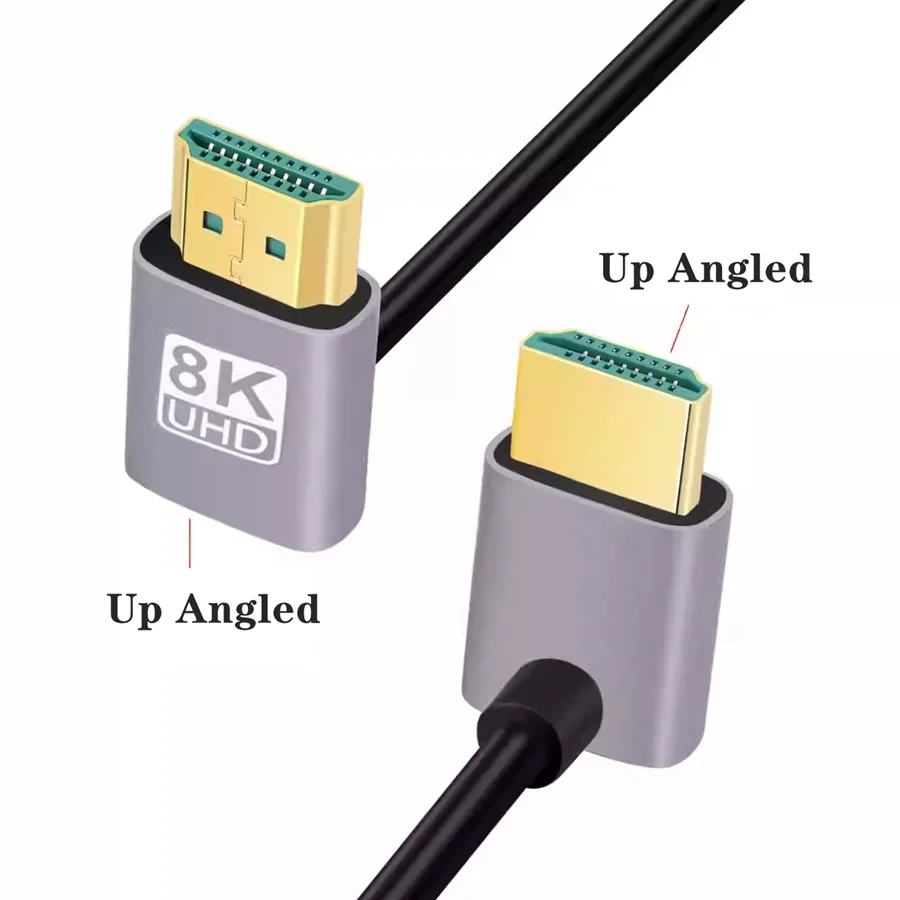 Cable HDMI 2.1 8K Macho-Macho angular para PS5 PS4 TV Proyector