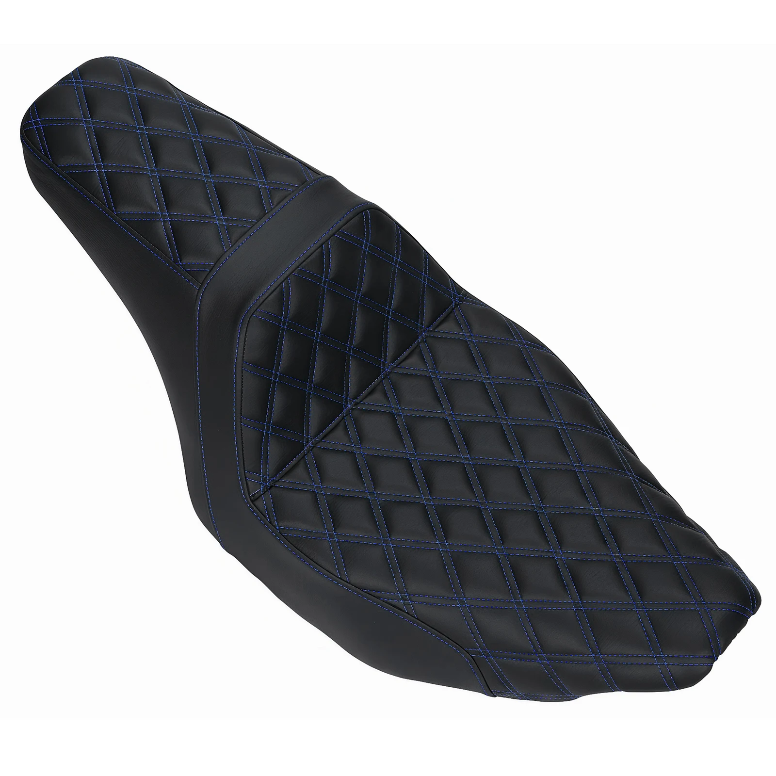 

One-Piece Driver Passenger Seat Stepped Type with Diamond Pattern Stitching for Harley Street Glide Ultra FLHXU CVO Road Glide