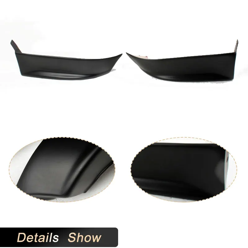 Rear Bumper Splitters Flaps Cupwings For Subaru Impreza 8th 2003-2005 Rear Splitters Lip Aprons PU Black