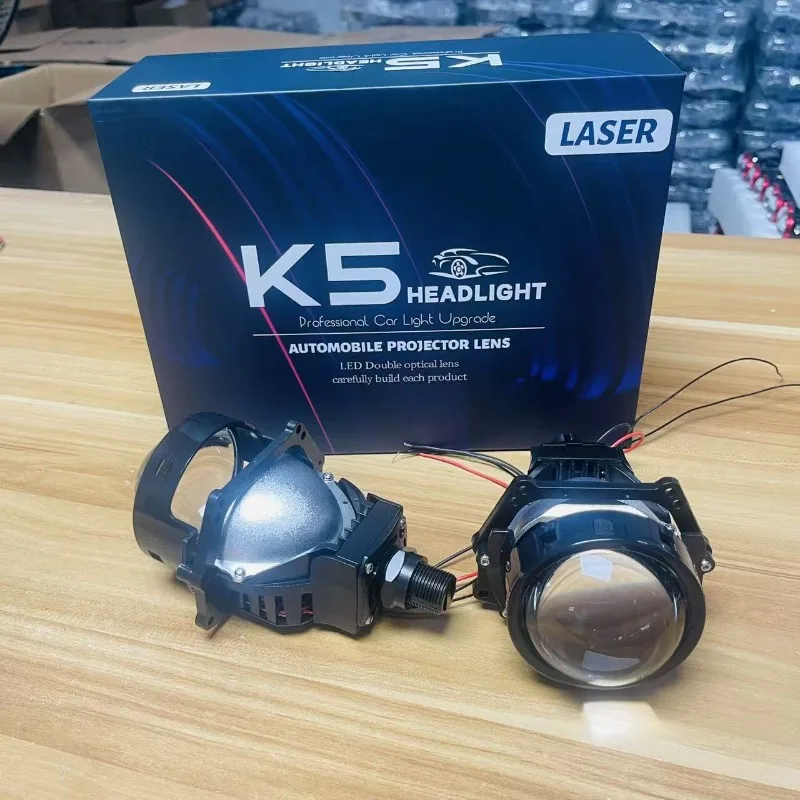 

New 3-inch power dual laser head dual beam headlight lens modified universal high beam low beam LED lens headlight