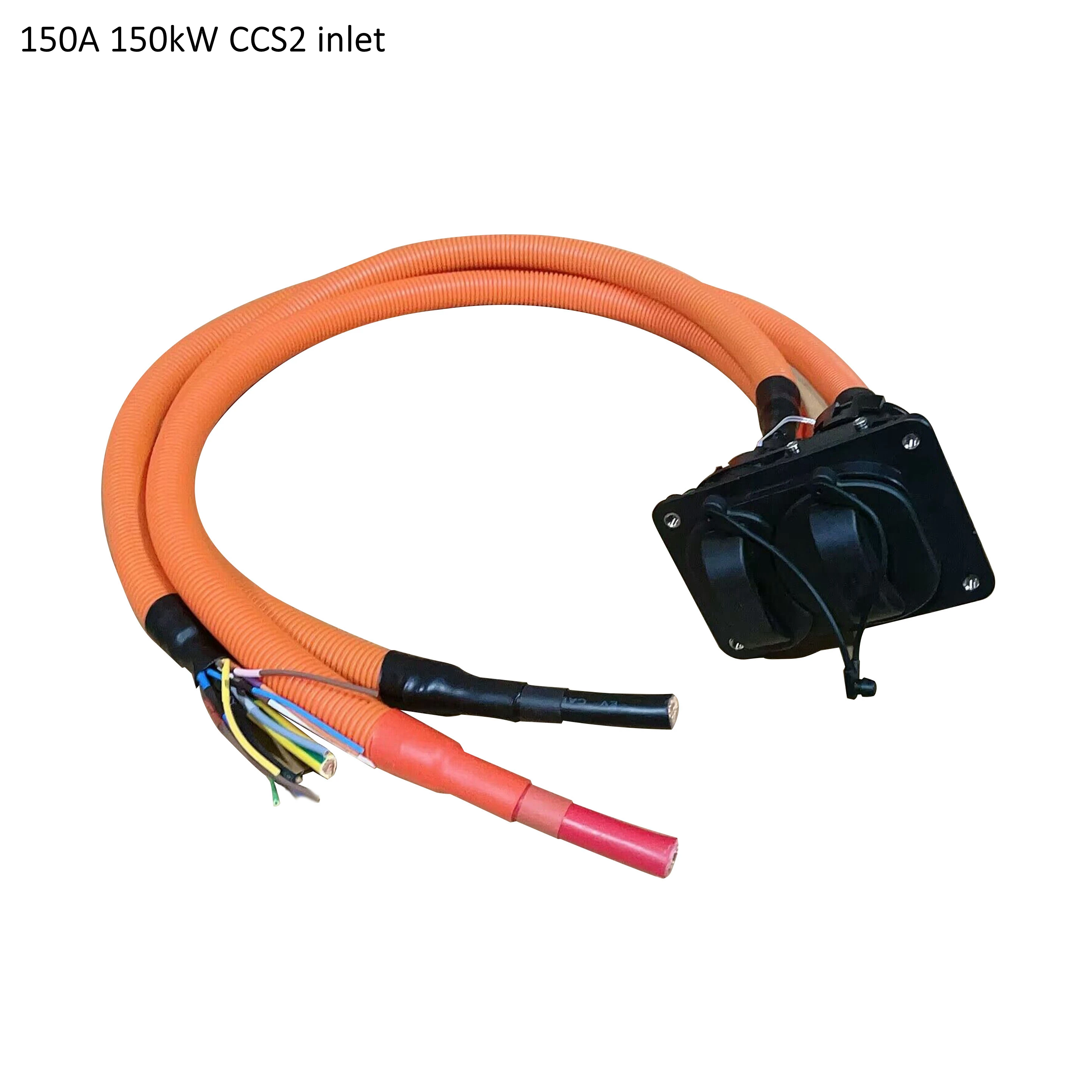 EV-connector 150A CCS Combo 2 stopcontact met 0,5 m kabel 1000 V DC Snelle CCS2 auto-inlaat Ev-kabels