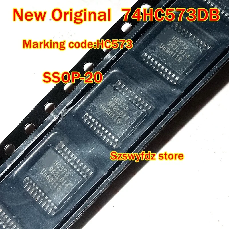 5pcs  to 100pcs New Original  74HC573DB SSOP-20  Marking code:HC573 Octal D-type transparent latch; 3-state