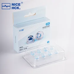 NICEHCK C04 Liquid Silicone Ear Tips Flexible Noise Isolating Ear Caps Skin-friendly Reusable Eartips for Explorer 4U NX8 Cantor