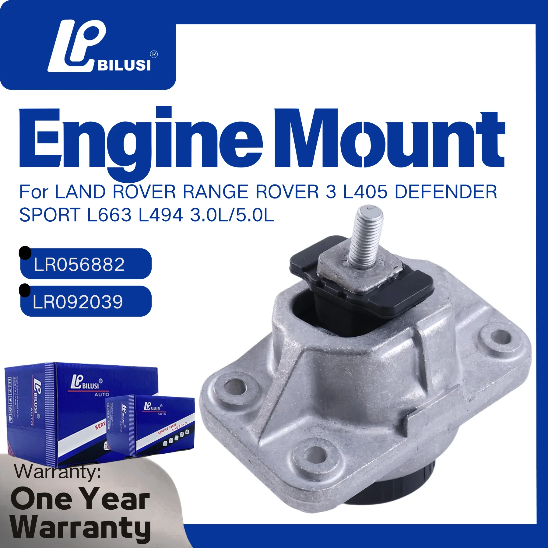 

Оригинальные опоры двигателя BILUSI LR056882 LR092039, 3 шт., для LAND ROVER RANGE ROVER 3 L405, DEFENDER SPORT L663 L494 3.0L/5.0L