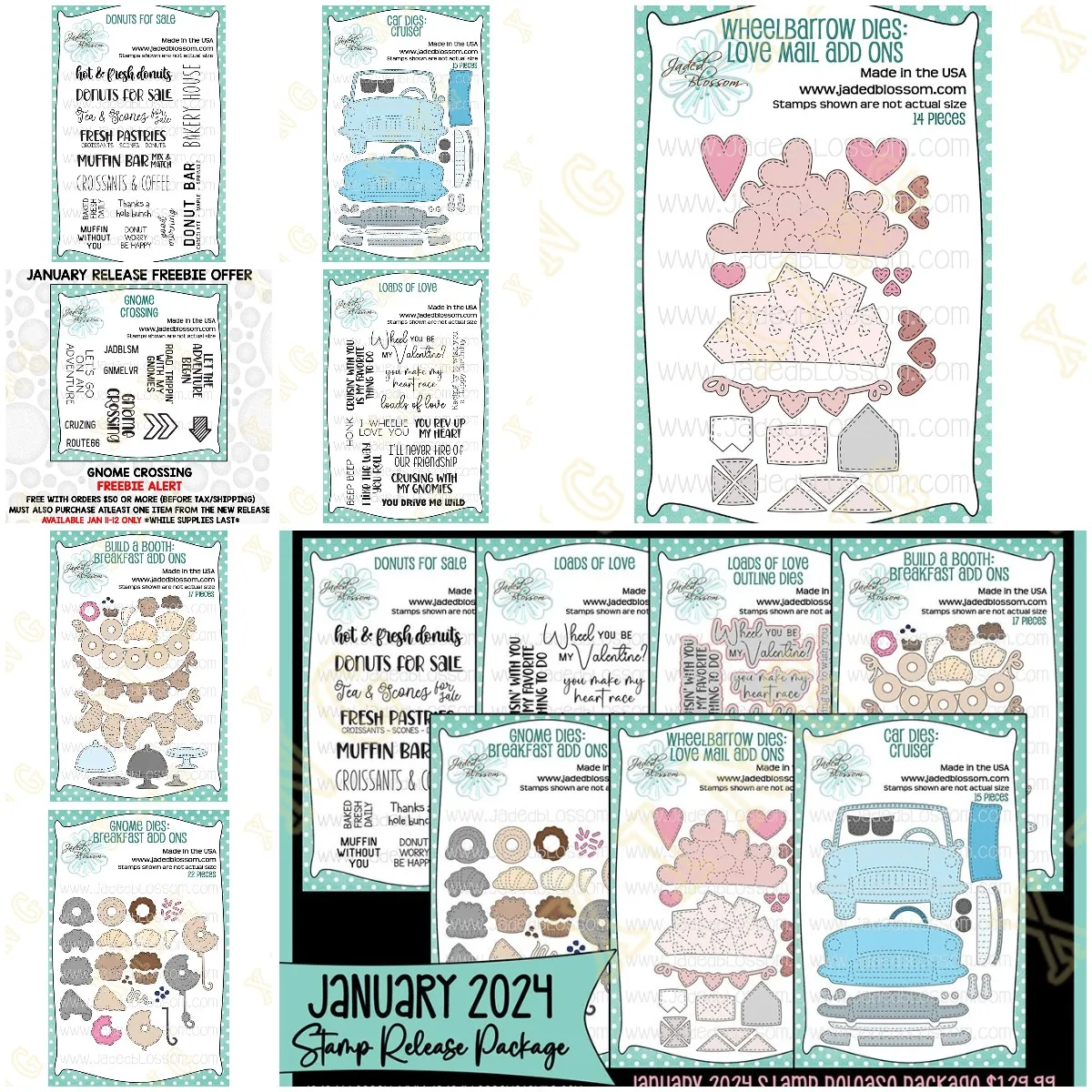 Valentine\'s Day Love Mail Add Ons Gnome Crossing New Metal Cutting Dies Stamps Scrapbook Diary Decoration Embossing Cut Dies