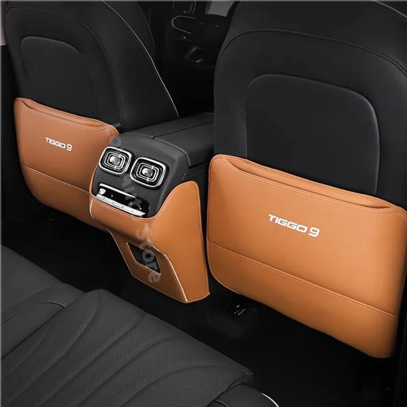 For Chery Jaecoo J8 TIGGO 9 2023 2024 Car Rear Seat Anti-Kick Pad Rear Seats Cover Back Armrest Protection Mat Accessories