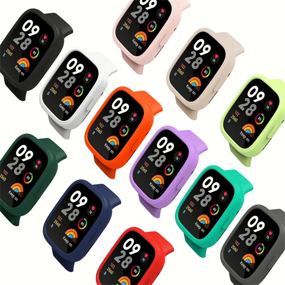 Silicone Case Protective Cover Shell for Redmi Watch 4 3 2 Lite / Redmi Watch 3 Active