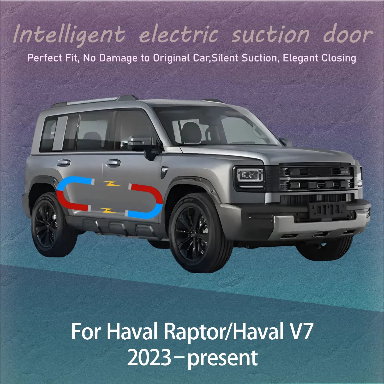 

Electric Soft Close Door Kit For Haval Raptor/V7 2023+ Auto Silent Anti-Slam Suction Door System Automatic Quiet Closing Latch