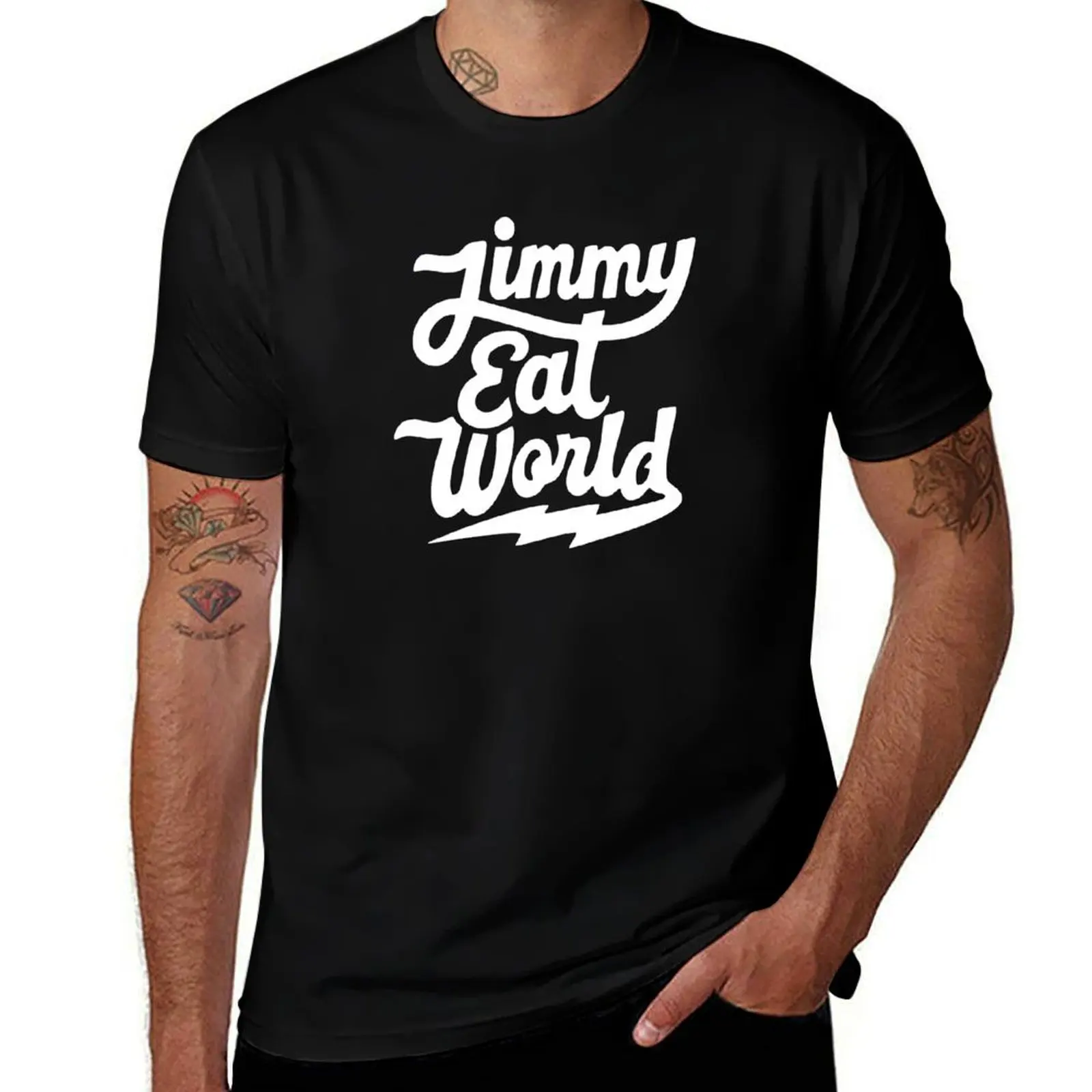 Jimmy Eat World 10 T-Shirt Basic Solid Tee for Daily Use