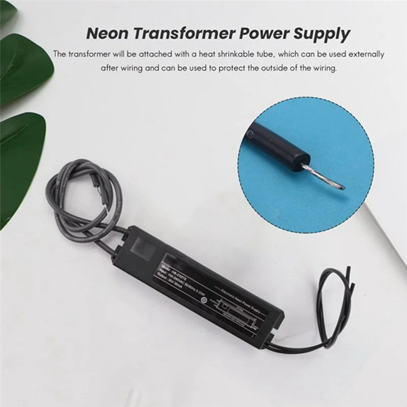 ZIZI Weitspannungs-elektronischer Neonlichttransformator, 3 kV, 30 mA, 5–25 W, passend für jede Größe von Glas-Neonlichtschildern