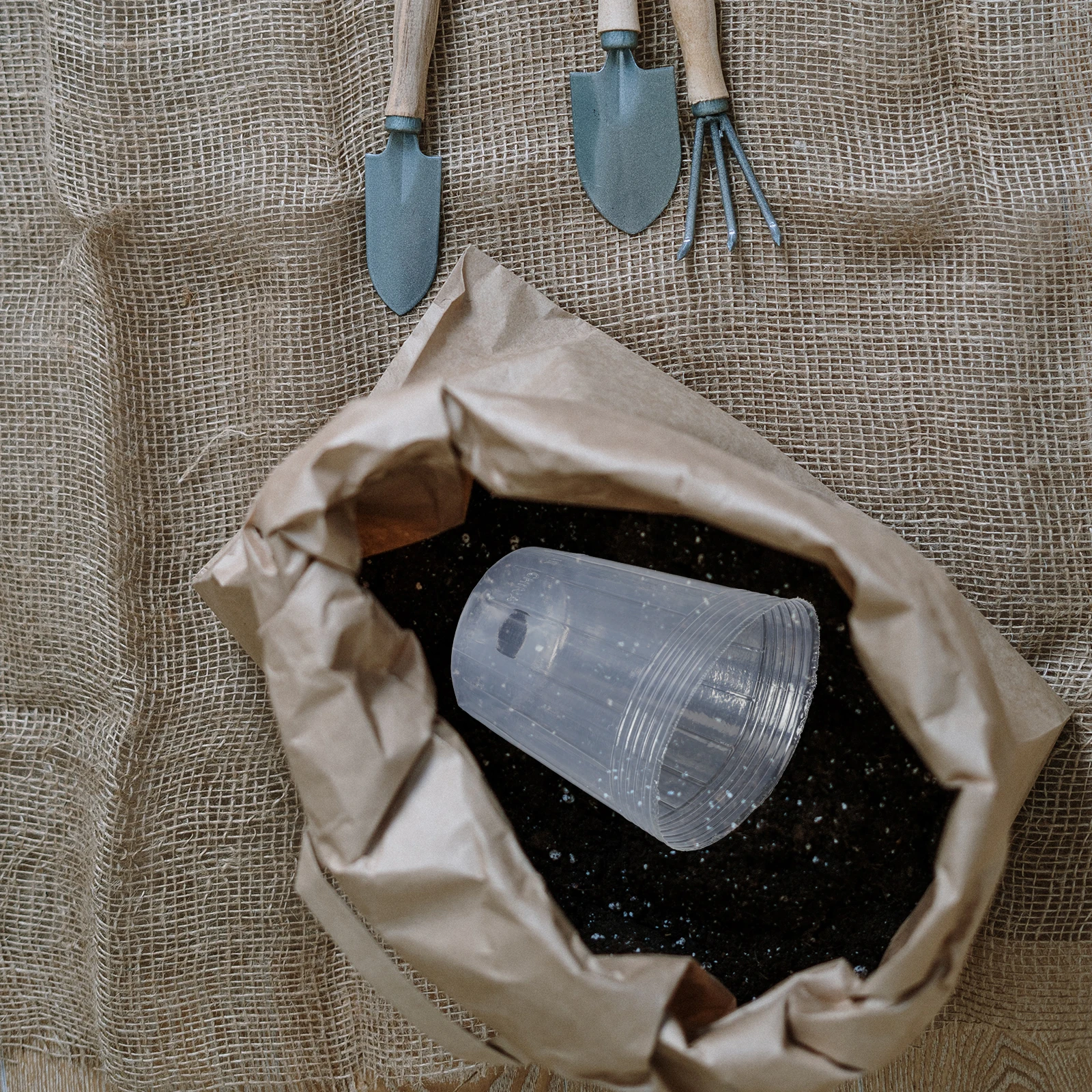 

30pcs Transparent Nursery Flower Pots Garden Plant Cups Plastic Nutrient Basin For Orchids African Violets Succulents Durable