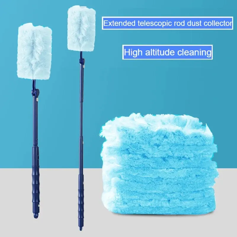 

Household Extended Pole Dust Collector with Disposable Fiber Cloth Tabletop Electrostatic Precipitator for High Altitude Cleanin