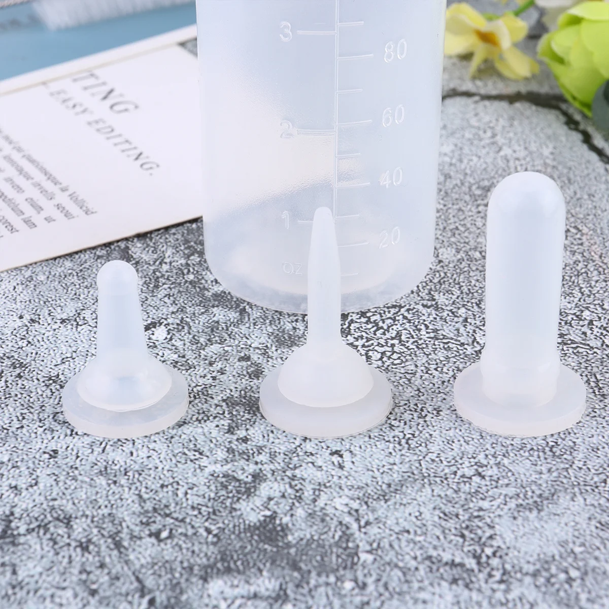 

6Pcs Pet Nurse Bottles Silicone Milk Feeder for Small Dogs Cats Portable Feeding Bottle Cleaner Set Pet Nurser Bottles
