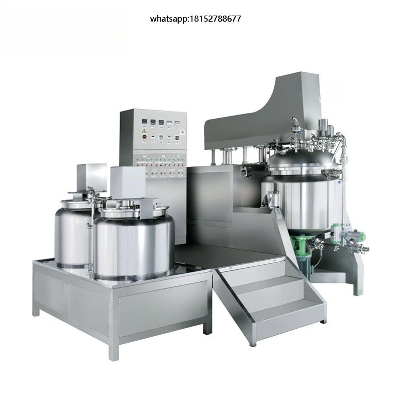 Easy Operation High Shear Vacuum Homogenizing Emulsifier Mixer Machine 50L 100L 200L 300L 400L 500L for Cosmetics Processing