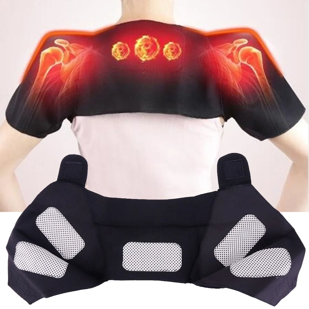 

Infrared Self Heating Shoulder Pad Dual Shoulder Thermal Massager Constant Warmth Shoulder Wrap Neck Heat Therapy Warming