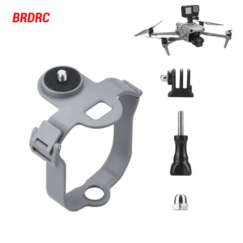 Top Extension Bracket for DJI Air 3/Air 3S Drone Adapter Holder for Gopro 11/10/X3 Action Camera Install Props Accessories