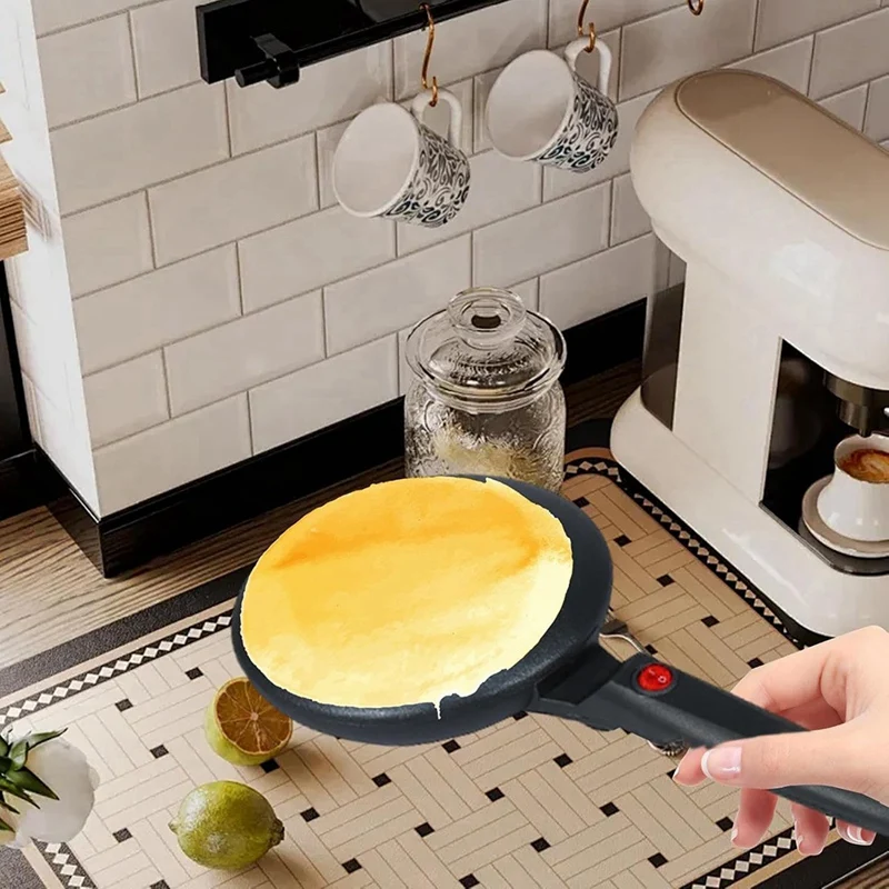 Best Nonstick Coating Electric Pancake Pan 600W Handheld Pancake Maker Electric Round Griddle For Pancakes