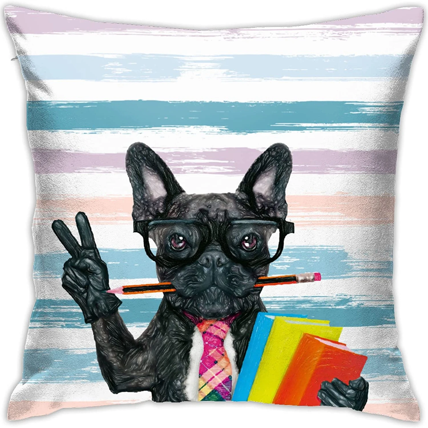 

Cute Black Dog Pillow Case Funny Puppy Pillowcase for Decorative Pillows for Sofa Bed Home Decor Gift for Boy Kids Girls Room