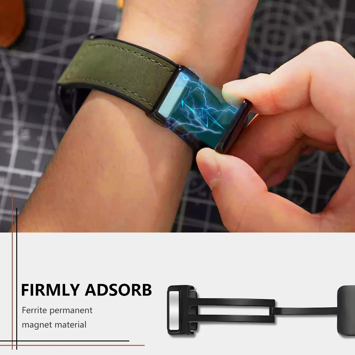 หนัง + สายนาฬิกาซิลิโคนสําหรับ Samsung Galaxy Fit3 สร้อยข้อมือนาฬิกาสําหรับ Galaxy Fit 3 Smartwatch สายรัดข้อมือแม่เหล็ก Correa