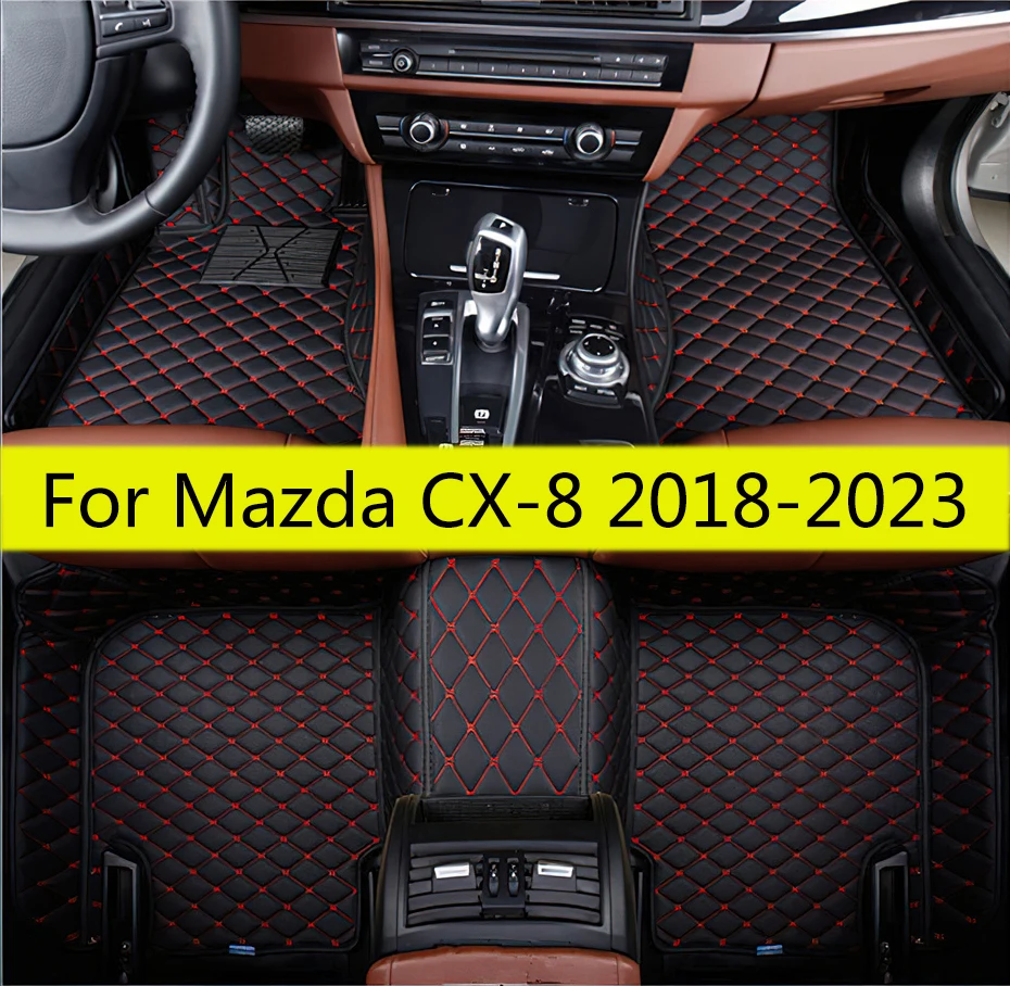 Car Floor Mats For Mazda CX-8 CX8 2023 2022 2021 2020 2019 (7 Seats) Carpets Auto Parts Interior Accessories Automobiles