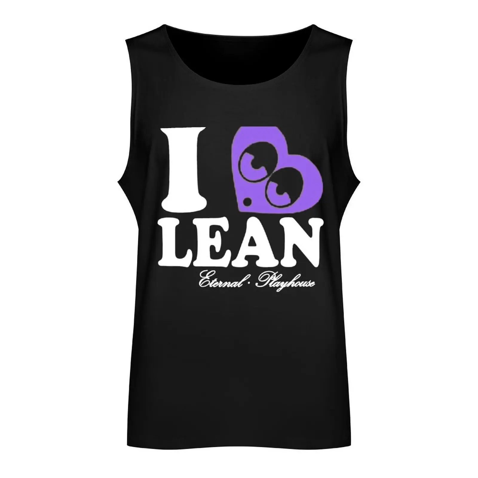 Camiseta sin mangas i heart lean para hombre, camiseta muscular para gimnasio, camiseta para correr, ropa interior para hombre