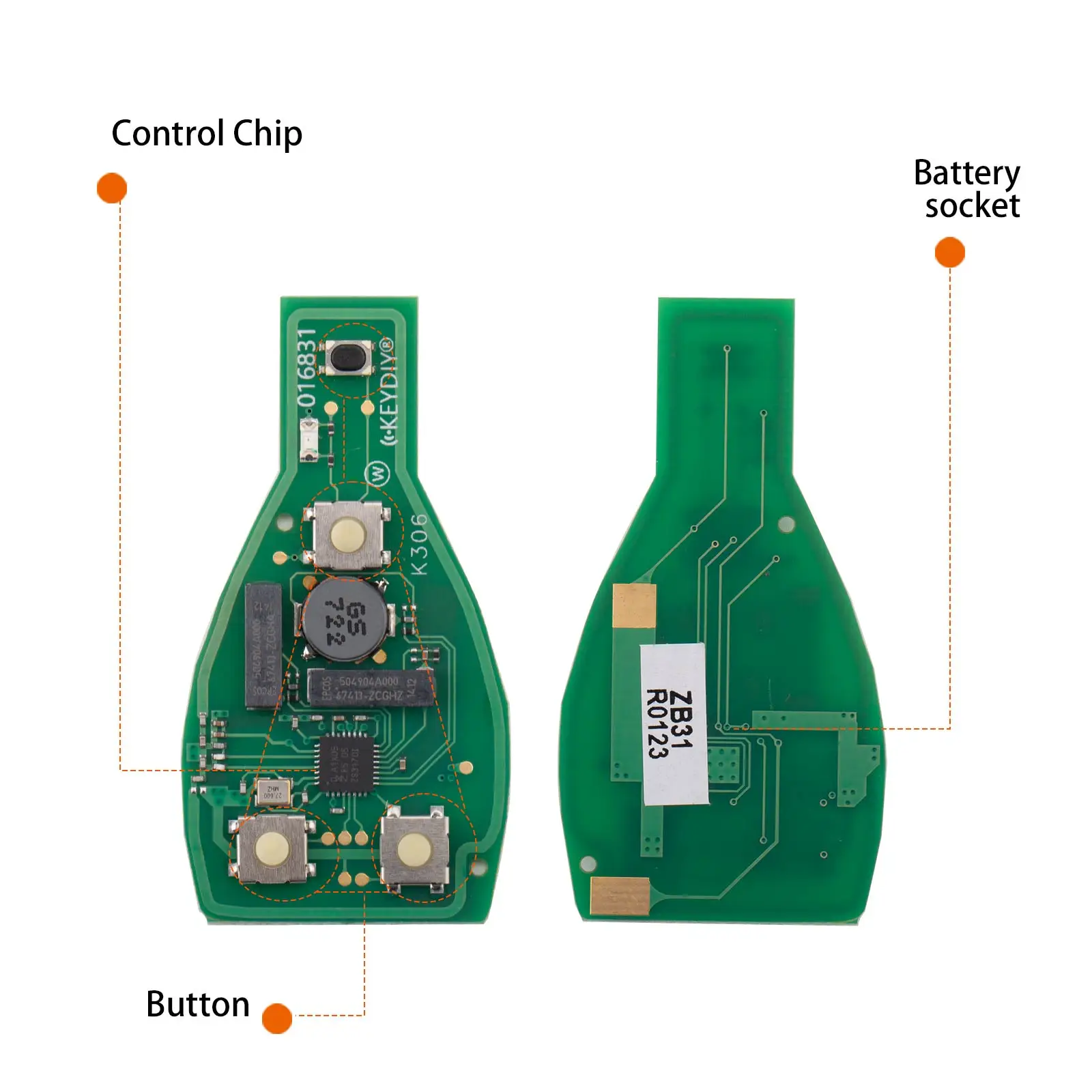 KEYDIY KD ZB31 Universal Smart Remote Key 3+1 Buttons for Mercedes Benz Type Car Remote Key for KD-X2 / KD-MAX Key Programmer