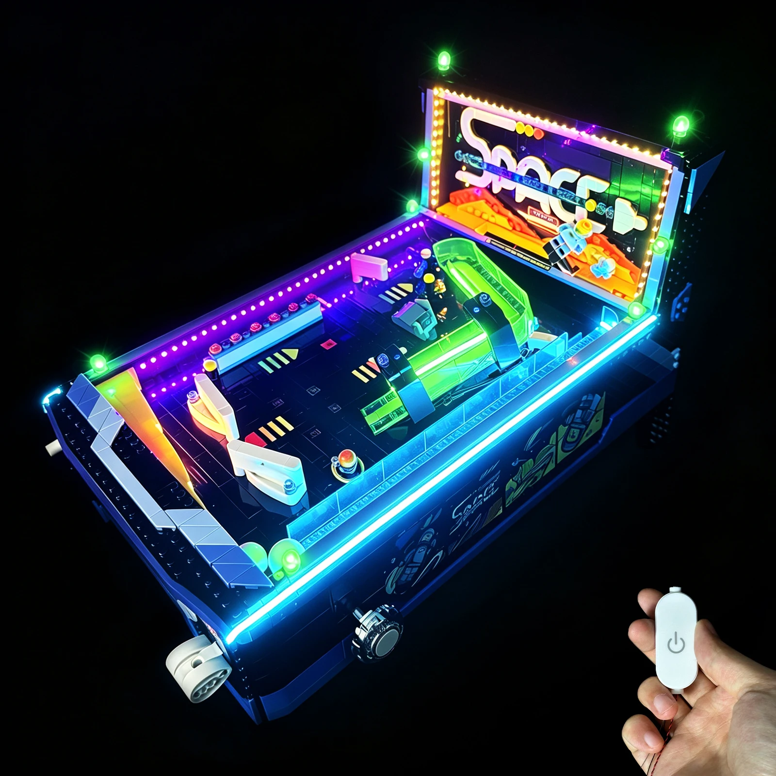 LYBMTWF LED Lighting Kit Compatible with Lego 11374 Arcade Pinball Machine (NOT Include The Model Bricks)