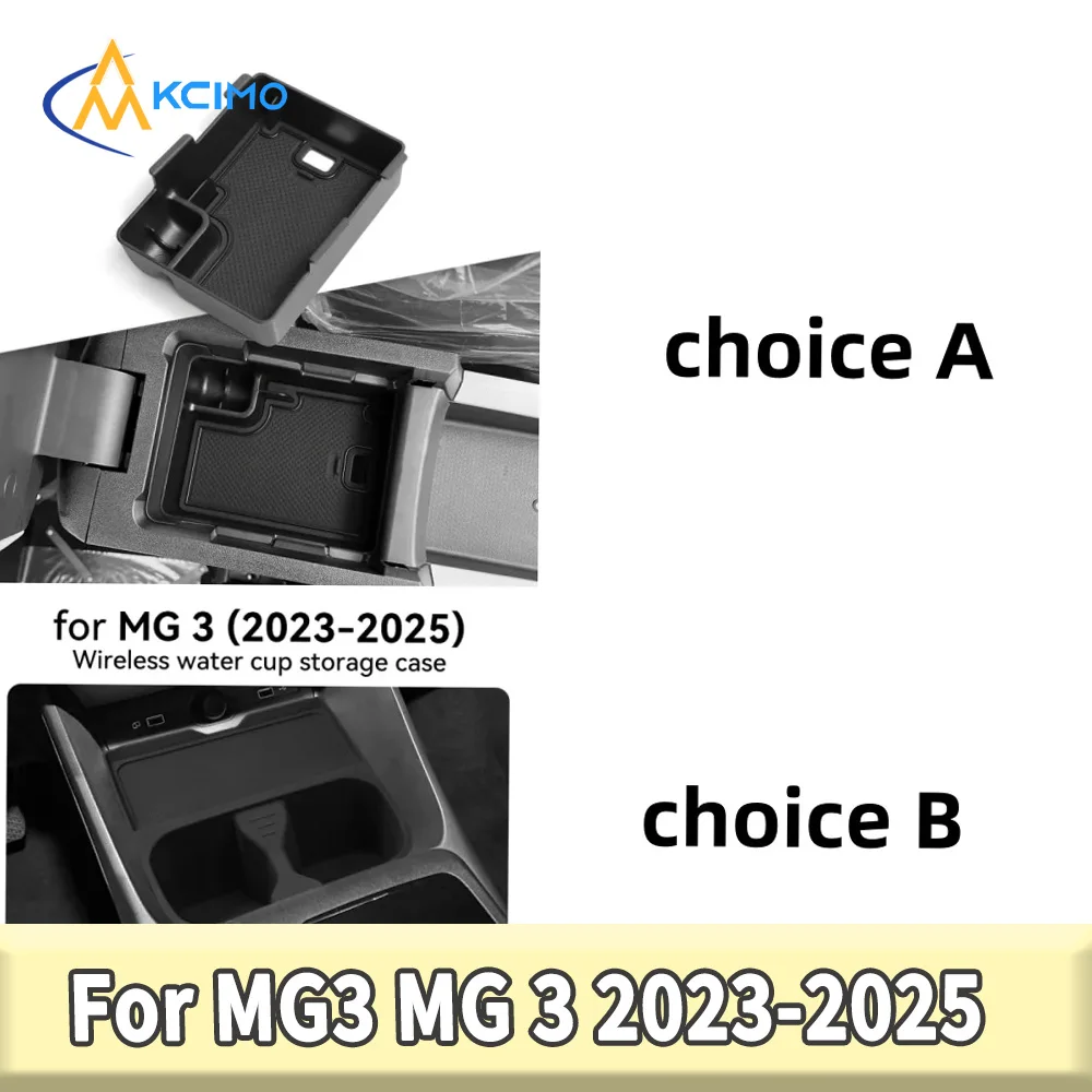 

Cup Holder Armrest Storage Box for MG3 MG 3 2023 2024 2025 Black Center Console Stowing Tidying Auto Accessories
