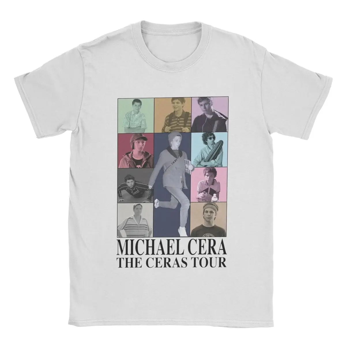 جولة مايكل سيرا عراس-تيشيرتات رجالية ، أكمام قصيرة ، رقبة مستديرة ، قطن خالص ، ترفيه ، ملابس صيفية