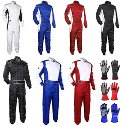 Men Women Professional For Karting Suit Glove Waterproof Car Motorcycle Motocross Racing Club Exercise Clothing Set Overalls