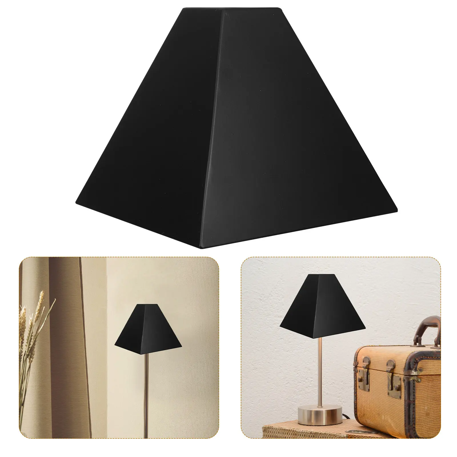 Metal Lampshade Replacement for Pendant Light Fixture Elegant Iron Shade Open Design for Contemporary Living Room