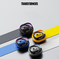 Transformers Anime Peripherals Optimus Prime Megatron Cartoon Ear-Mounted Wireless Bluetooth Headset Birthday Gift